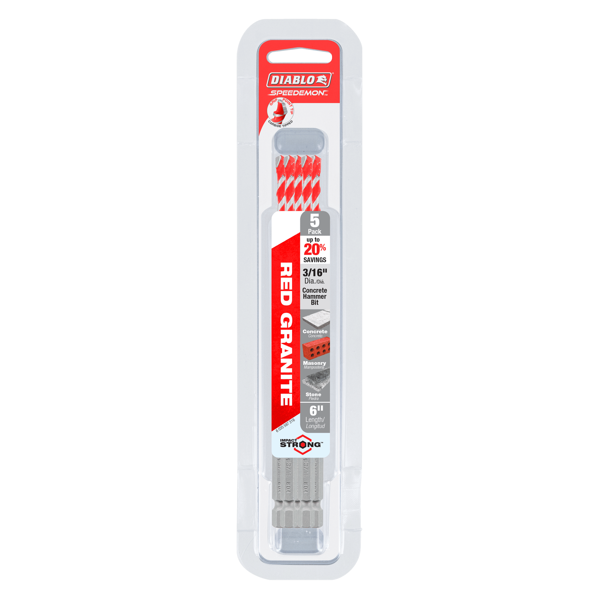 DIABLO Hammer Drill Bit - Pack of 5 — Hand Tools Mississauga & Brampton GTA