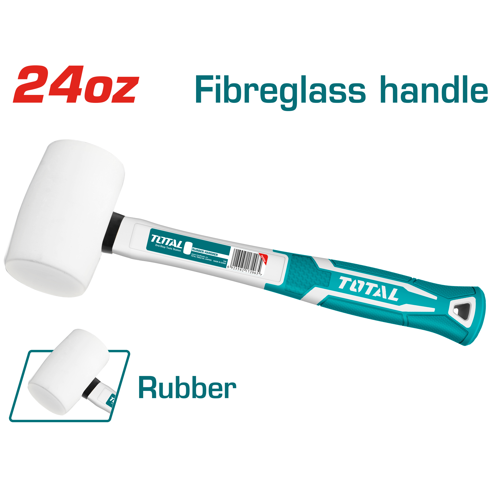 TOTAL TOTAL - White Rubber Mallet — Hand Tools Mississauga & Brampton GTA