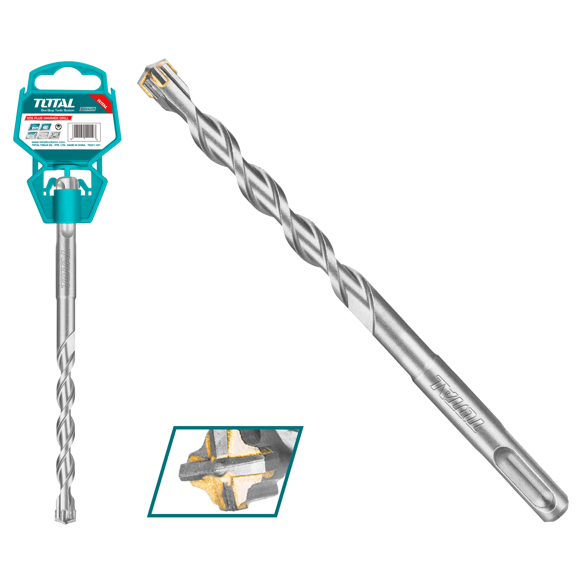 TOTAL TOTAL - 1/2"x10-1/4"SDS PLUS Hammer Drill Bit — Hand Tools Mississauga & Brampton GTA