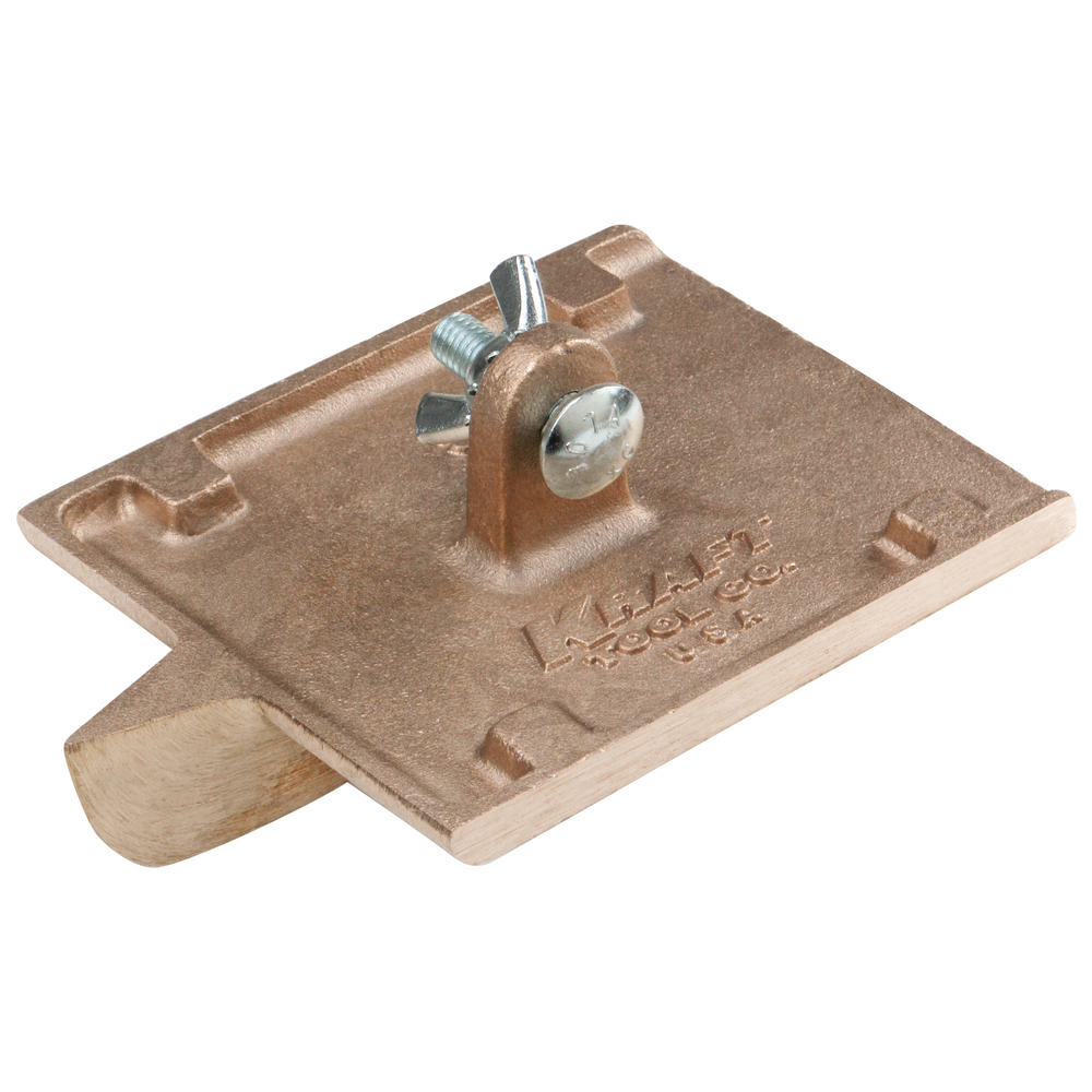 KRAFT KRAFT - 6"x4-1/2" 1/2"D 1/4"R Bronze Walking Groover w/o Hdl — Concrete Finishing Tools Mississauga & Brampton GTA
