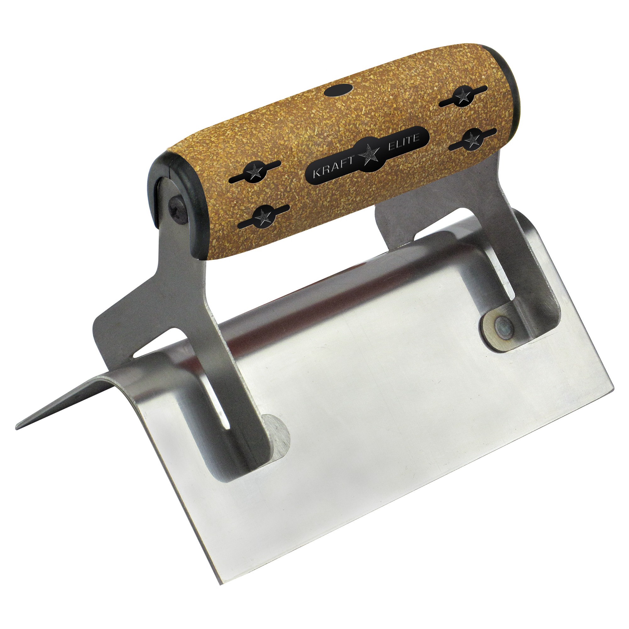 KRAFT KRAFT - 6"X2-1/2" 1/2"R Elite Series Five Star™ Outside Step Tool W/Cork Handle — Concrete Finishing Tools Mississauga & Brampton GTA