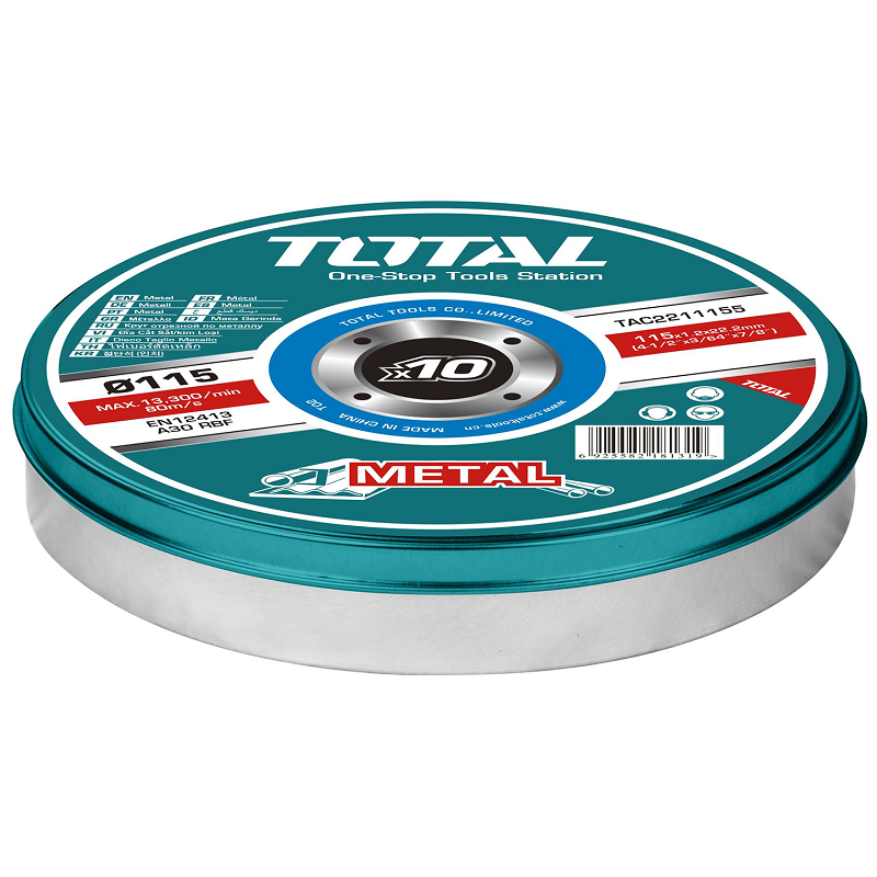 TOTAL TOTAL - 4.5"X3/64"X7/8"10pcs Metal Cutting Disc Set — Cutting Blades Mississauga & Brampton GTA