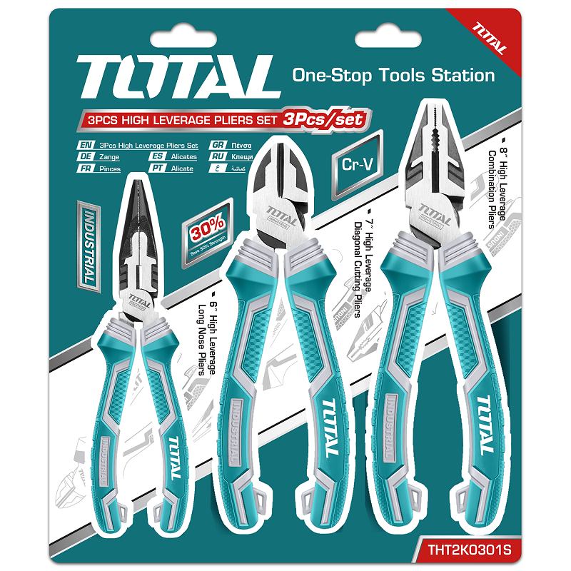 TOTAL TOTAL - 3pcs High Leverage Pliers — Hand Tools Mississauga & Brampton GTA