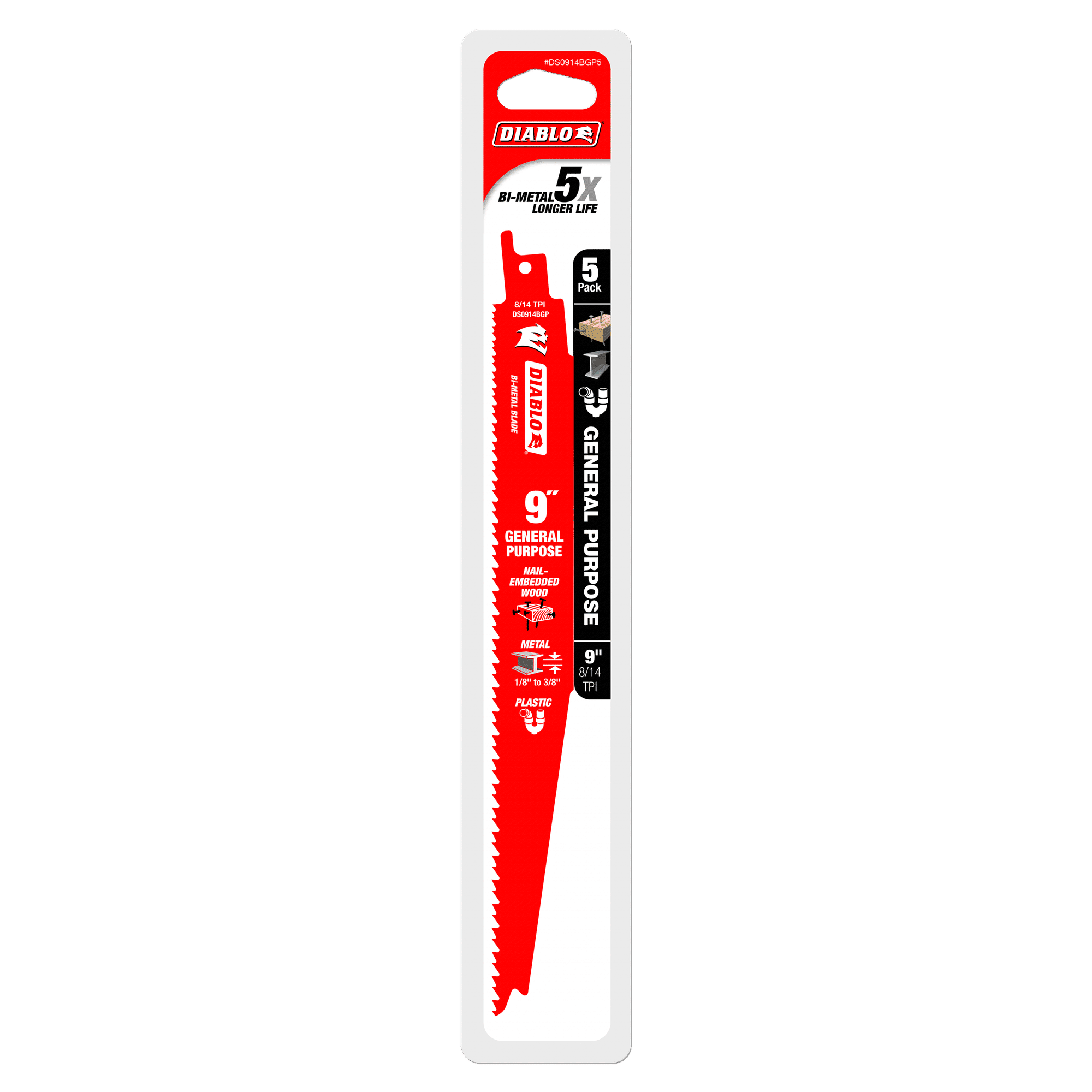 DIABLO DIABLO - BiMetal General Purpose Recip Blade — Cutting Blades Mississauga & Brampton GTA