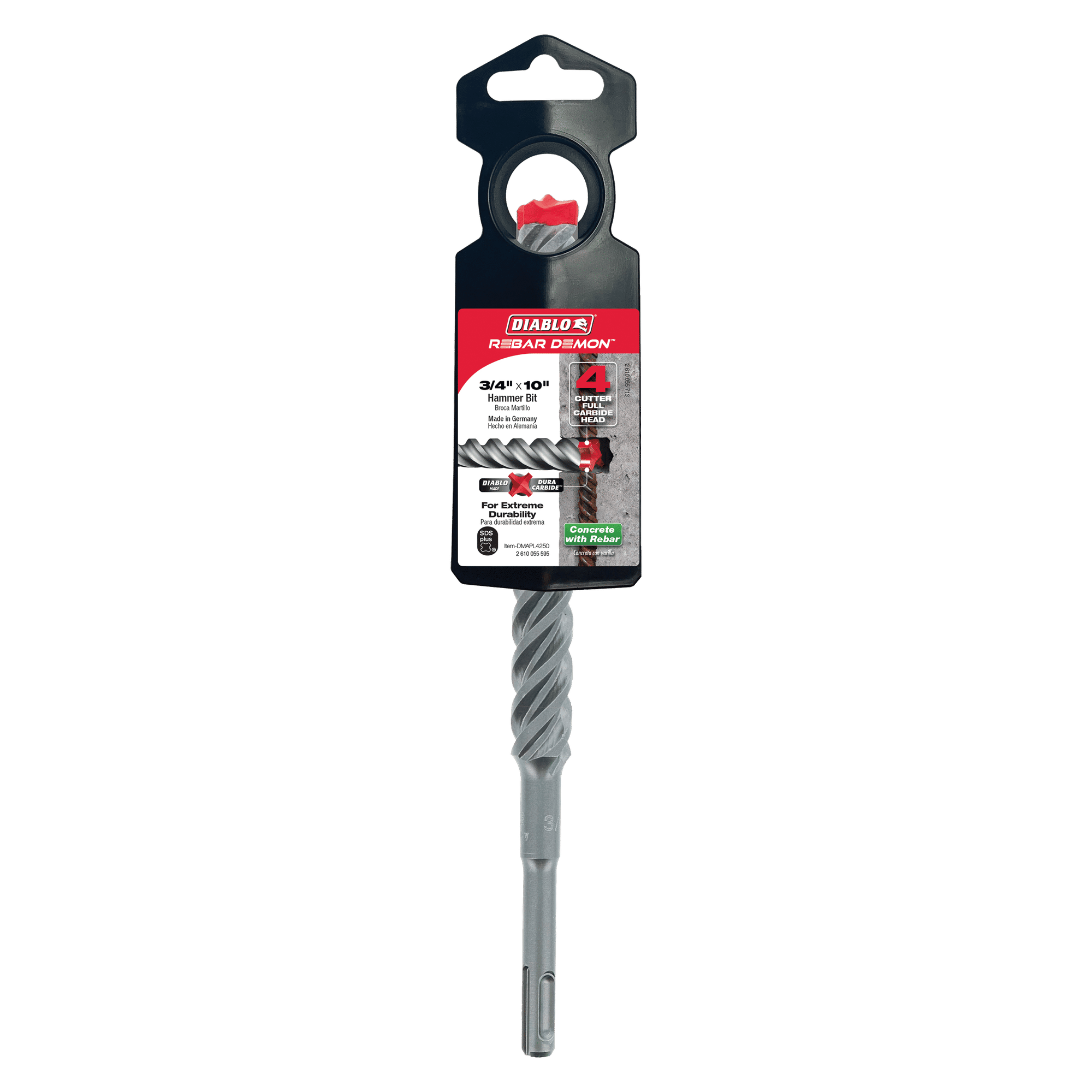 DIABLO - 4-Cutter SDS+ Concrete Bit