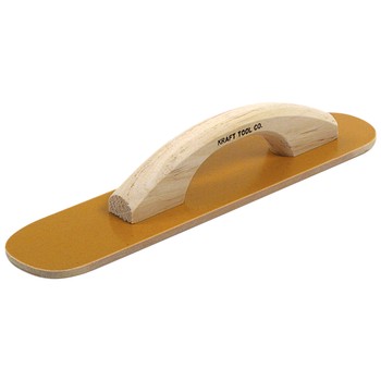 KRAFT KRAFT - 16"x3-1/2" RE Laminated Canvas-Resin Hand Float w/Wood Hdl - — Concrete Finishing Tools Mississauga & Brampton GTA